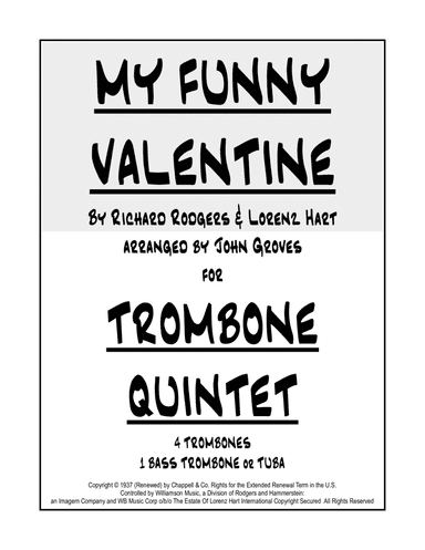 My Funny Valentine (arr. John Groves)