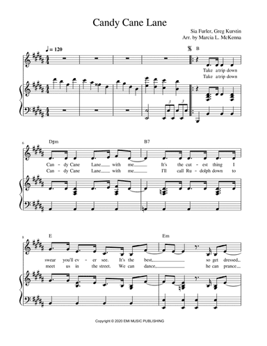 Candy Cane Lane (arr. Marcia L McKenna)