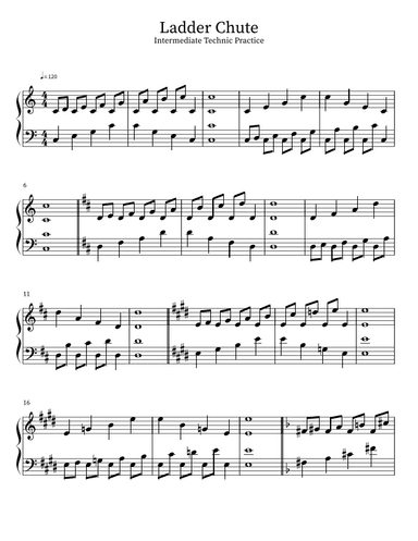 Ladder Chute: Intermediate Technic Practice