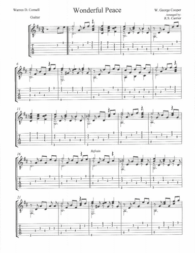 Wonderful Peace' (arr. R.S. Carrier)