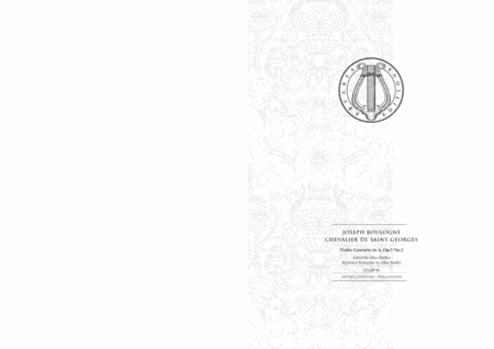 Violin Concerto in A major, Op. 5, No. 2 - Study Edition (arr. Artaria Editions)