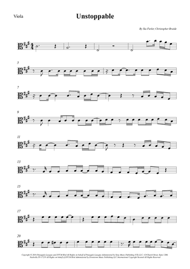 Unstoppable (arr. Wesley S. SIlva)