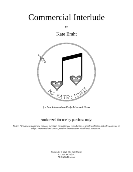 Commercial Interlude (Early Advanced Piano)