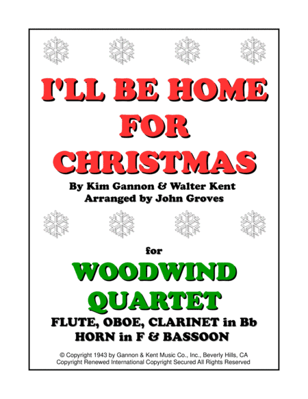 I'll Be Home For Christmas (arr. John Groves)