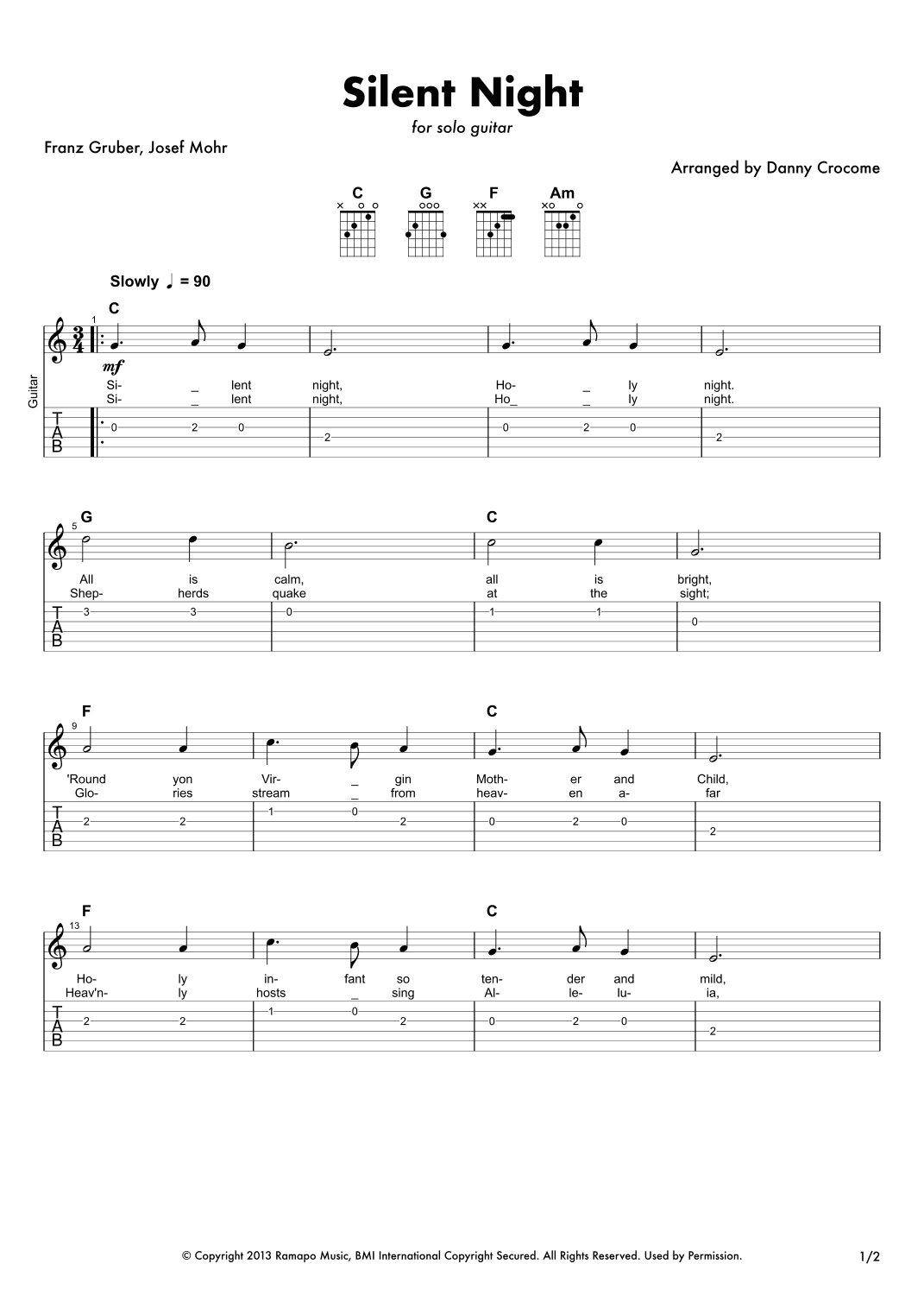 Silent Night (arr. Danny Crocome)