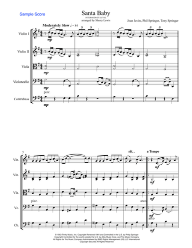 Santa Baby (arr. Sherry Lewis)