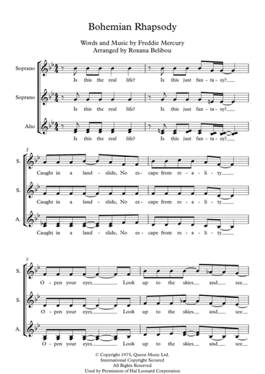 Bohemian Rhapsody (arr. Roxana Belibou)