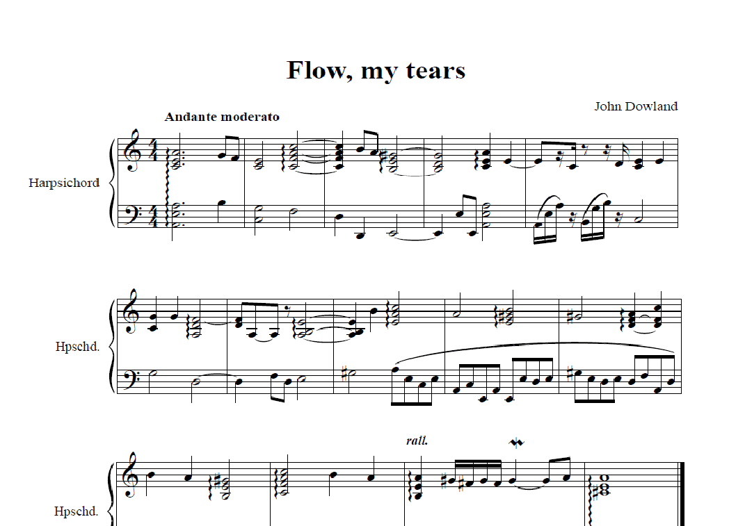 Flow, my tears (arr. Mike Raymond)
