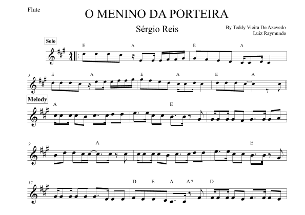 O Menino Da Porteira (arr. Leo Silva)