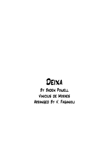 Deixa (arr. Valdeci Faganioli)