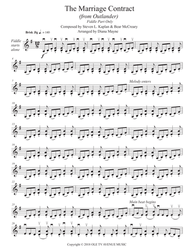 The Marriage Contract (arr. Diana Mayne)