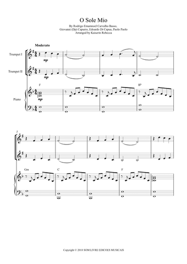 O Sole Mio (arr. Kaiserin Rebecca)
