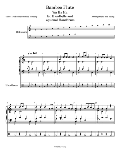 Wa Ha Ha (Bamboo Flute) Handbell Arrangement (arr. Ina Young)