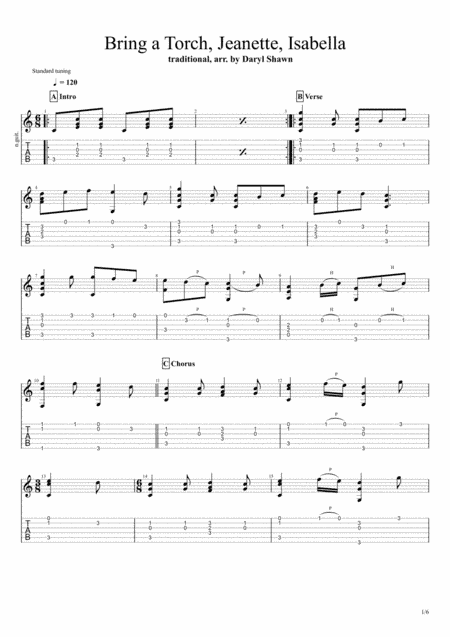 Bring a Torch, Jeanette, Isabella (arr. Daryl Shawn)