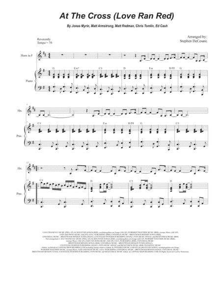 At The Cross (love Ran Red) (arr. Stephen DeCesare)
