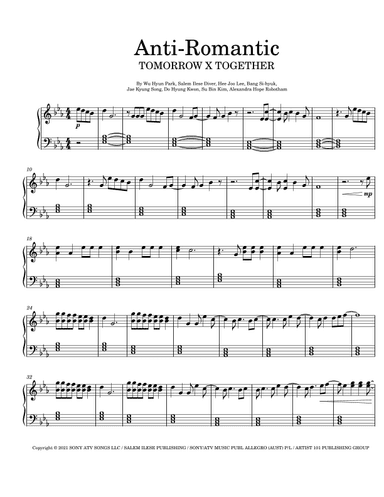 Anti-romantic (arr. Dennis Cheng)