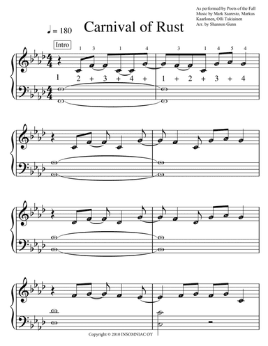 Carnival Of Rust (arr. Shannon Gunn)