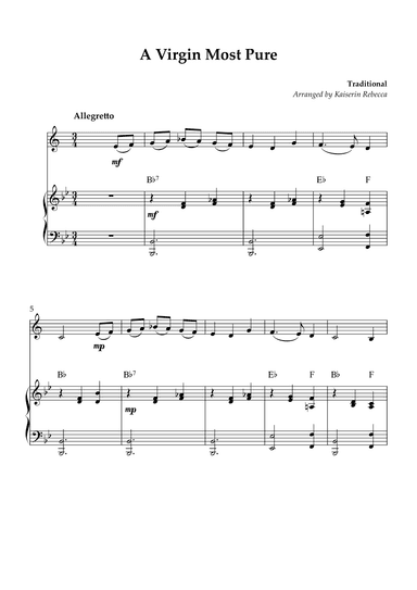 A Virgin Most Pure (arr. Kaiserin Rebecca)