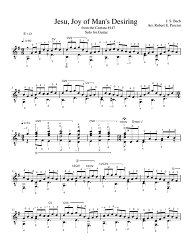 Jesu, Joy of Man's Desiring (arr. Robert E. Proctor)