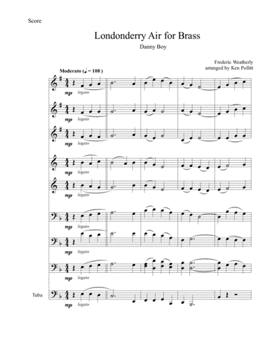 Londonderry Air (Danny Boy) for Brass (arr. Ken Pollitt)