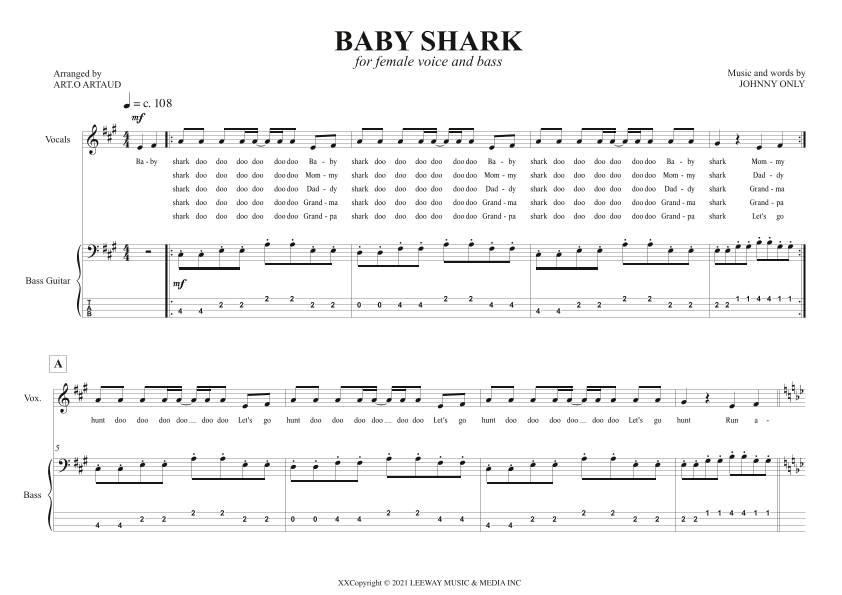 Baby Shark (arr. Art.o Artaud)