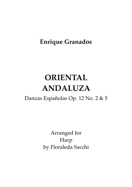 Oriental & Andaluza (arr. Floraleda Sacchi)