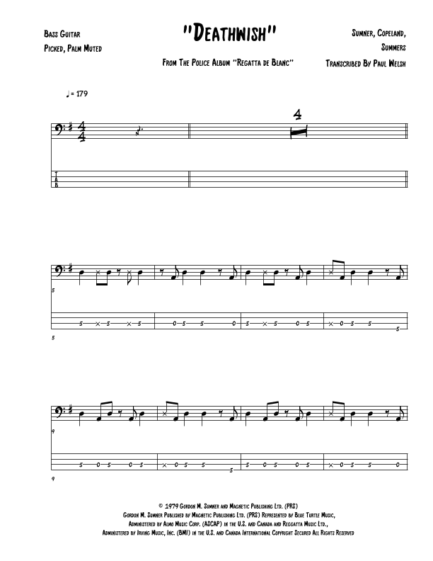 Deathwish (arr. P Welsh)