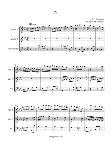 Sonata in C Minor Movement IV (arr. Nick Lacanski)