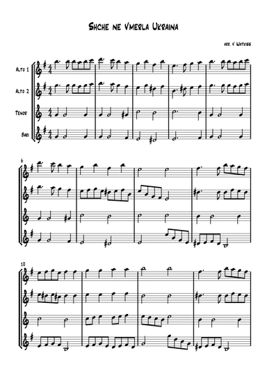 Shche ne Vmerla Ukraina (arr. Verena Watkiss)