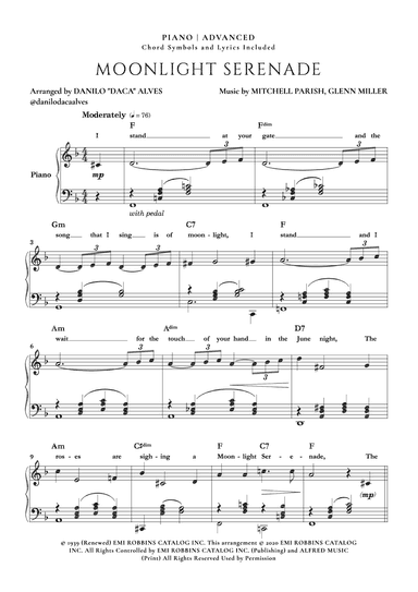 Moonlight Serenade (arr. Danilo "Daca" Alves)