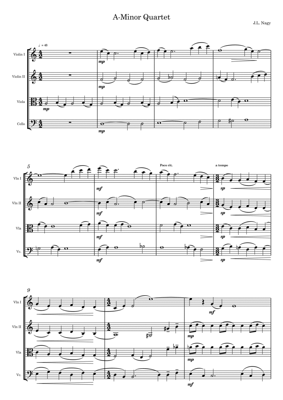A-Minor Quartet