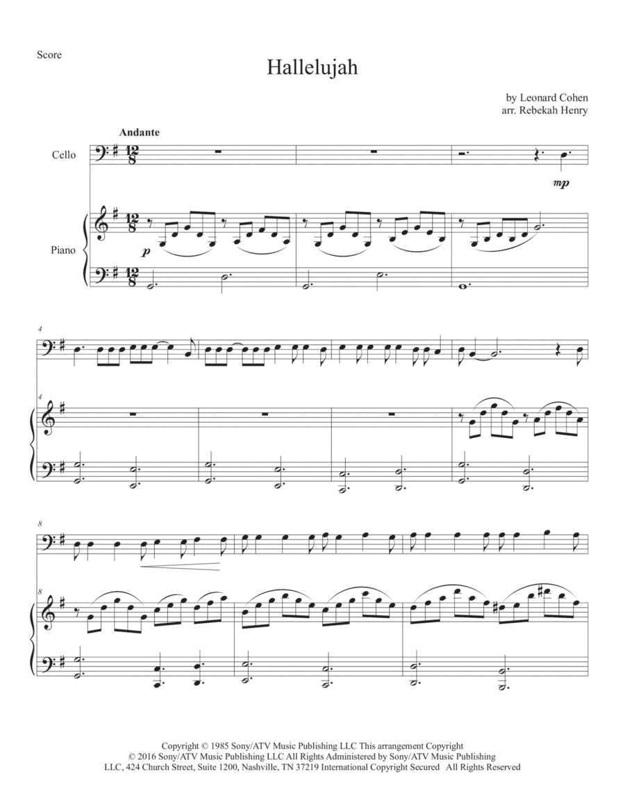 Hallelujah (arr. Rebekah Henry)