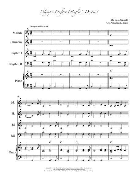Bugler's Dream (Olympic Fanfare) (arr. Amanda Dills)
