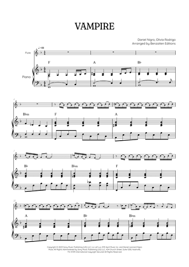 Vampire (arr. Benzaiten Editions)