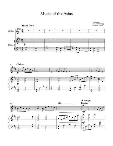 Music of Asia (vln pno) (arr. Jordan Grigg)