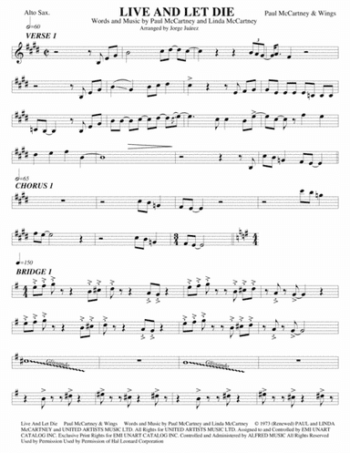 Live And Let Die (arr. Jorge Juárez)