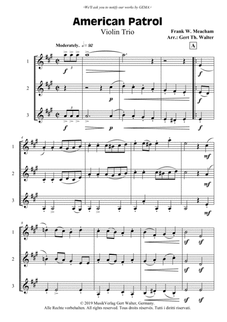 American Patrol (arr. Gert Th. Walter)