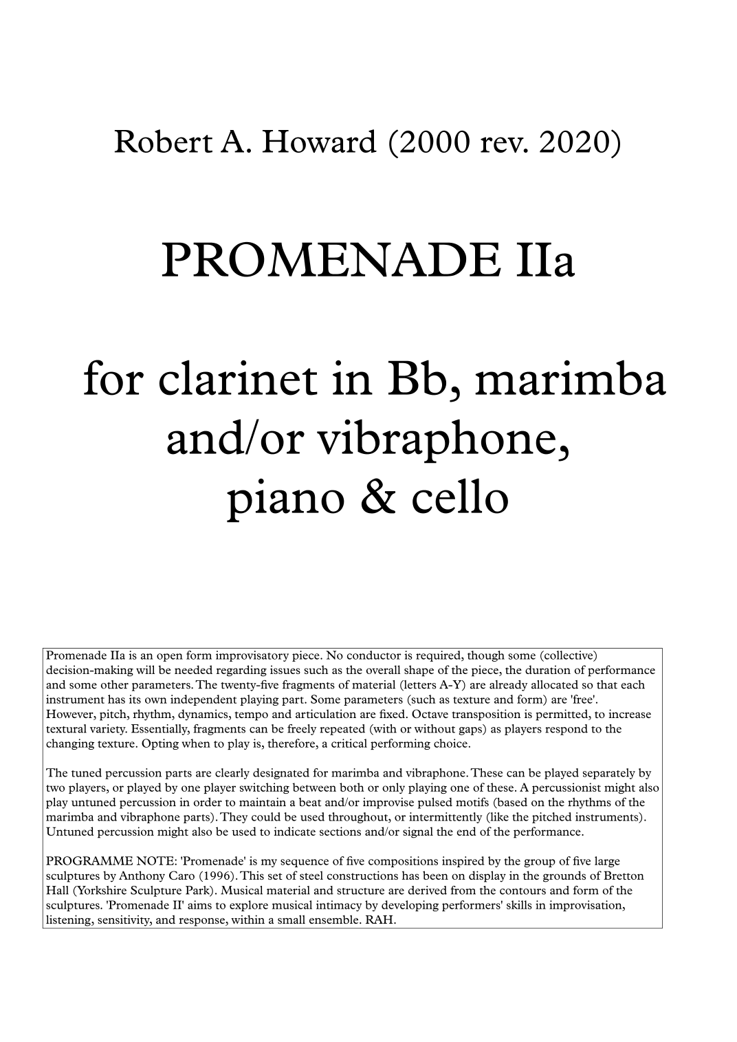Promenade IIa