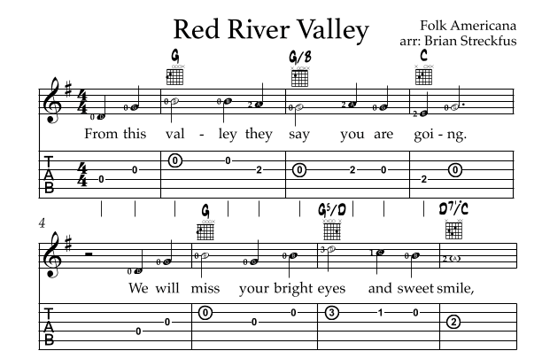 Red River Valley (arr. Brian Streckfus)