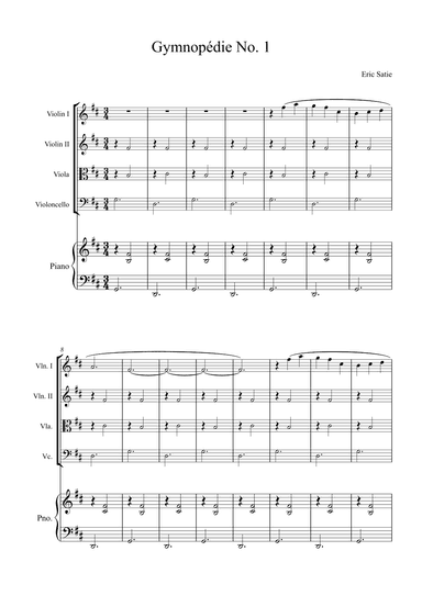 Gymnopédie No. 1 (arr. Alex Nunes Rodrigues)