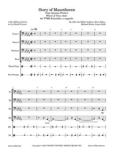 Story Of Manetheren (arr. Mark R. Lewis)