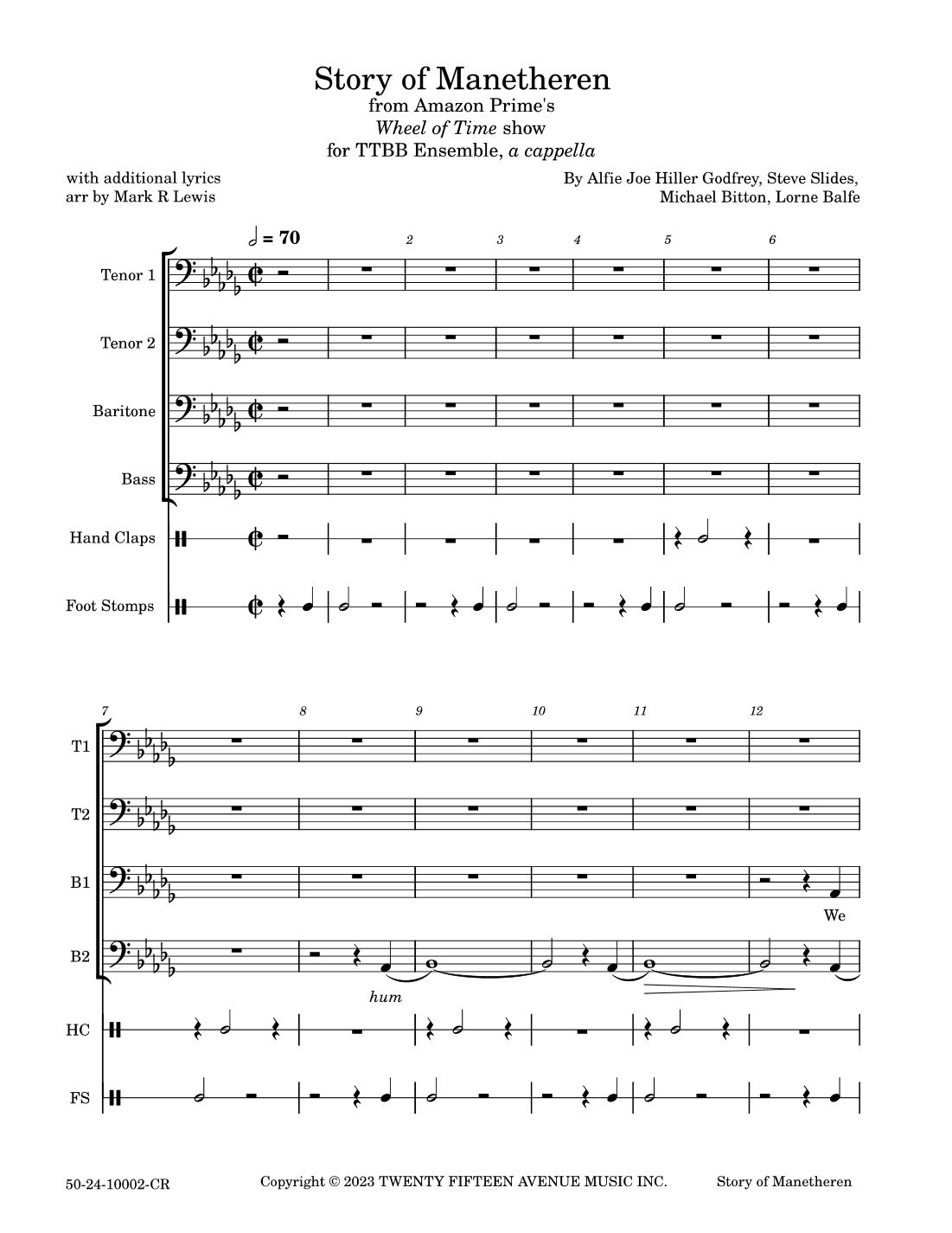 Story Of Manetheren (arr. Mark R. Lewis)