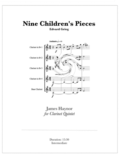 Nine Children's Pieces for Clarinet Quintet (arr. James Haynor)