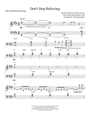 Don't Stop Believin' (arr. Andy sperandeo)