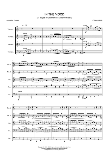 In The Mood (arr. Orlan Charles)