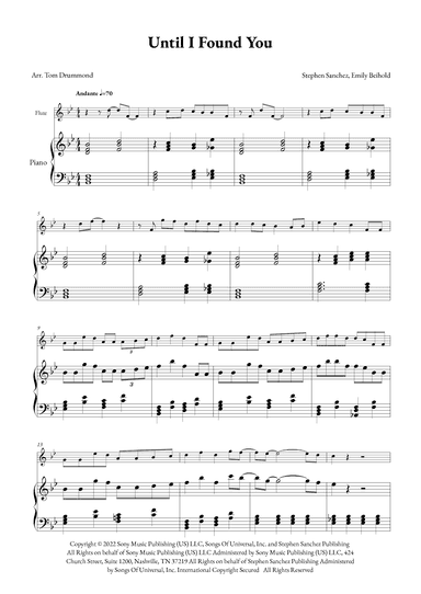 Until I Found You (arr. Tom Drummond)