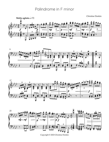 Palindrome in F minor