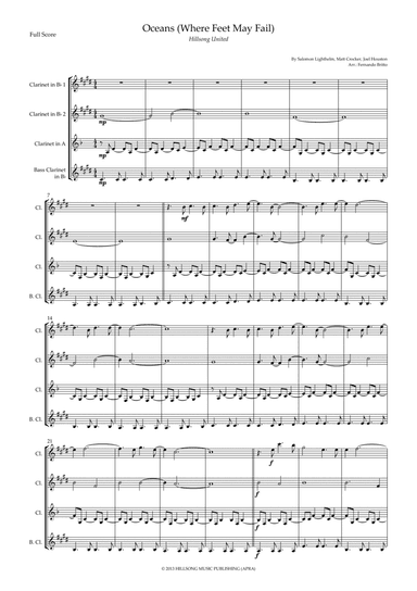 Oceans (where Feet May Fail) (arr. Fernando Britto)