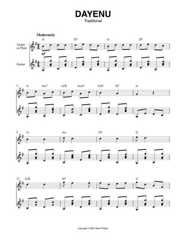 Dayenu (arr. Mark Phillips)