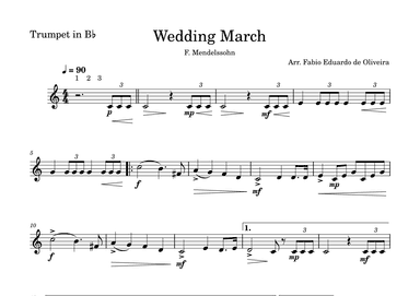 Wedding March (Mendelssohn) - Easy Arrangement (arr. Fabio Eduardo de Oliveira)